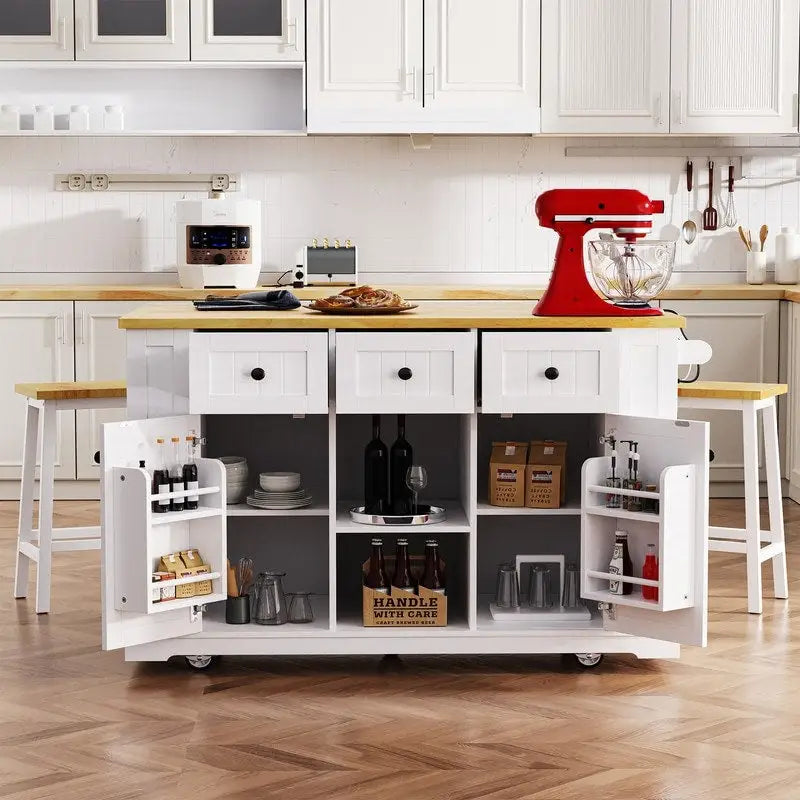 Grand îlot de cuisine de 135 cm avec abattant