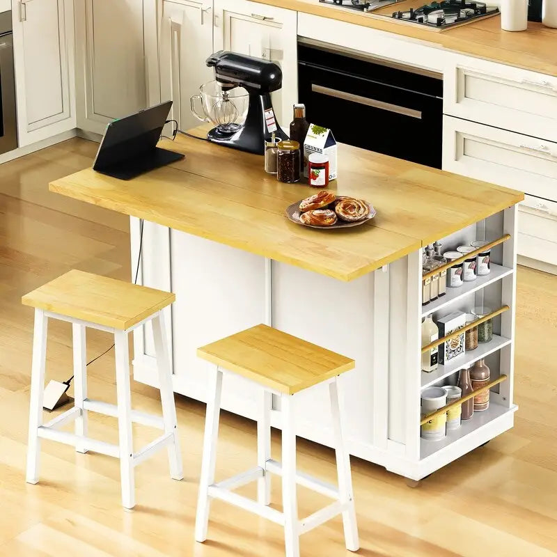 Grand îlot de cuisine de 135 cm avec abattant