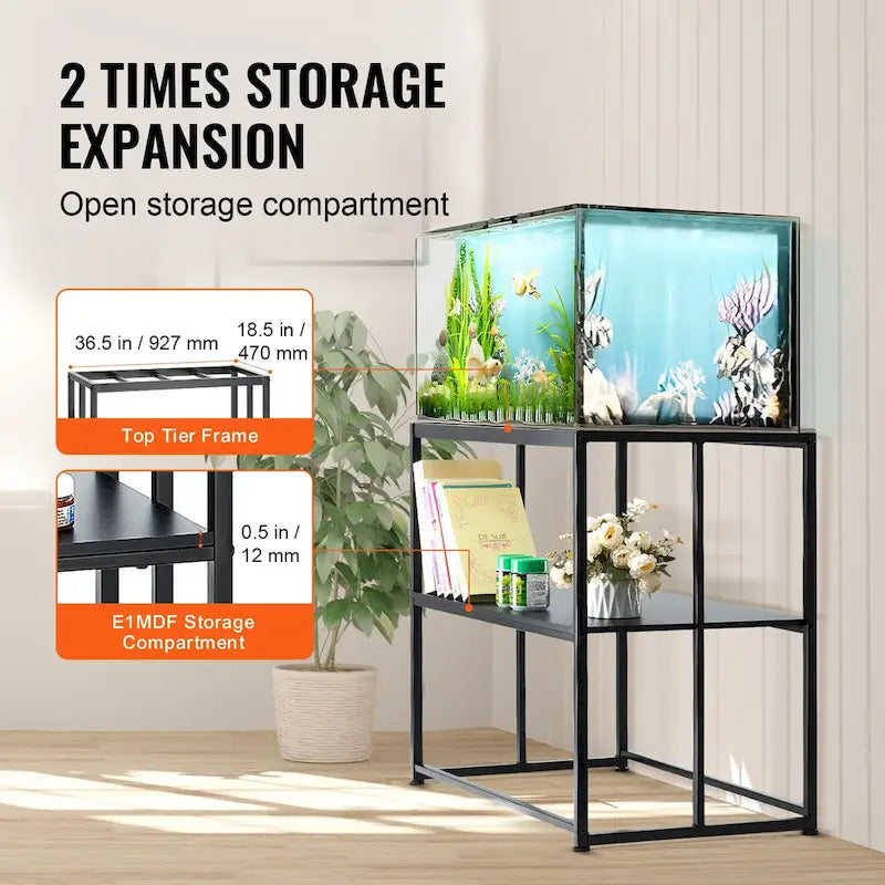 Meuble pour aquarium ou terrarium avec rangements, placard et kit de quincaillerie