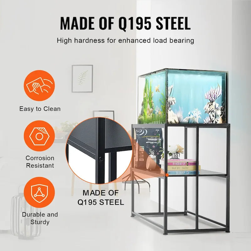 Meuble pour aquarium ou terrarium avec rangements, placard et kit de quincaillerie