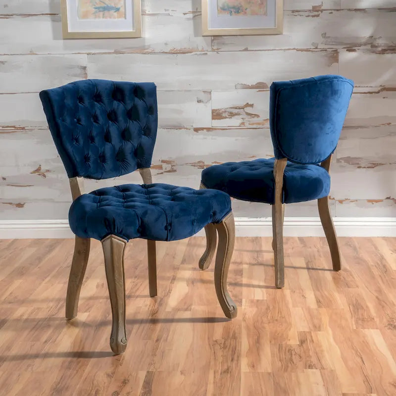 Chaises de salle à manger en tissu (Lot de 2)