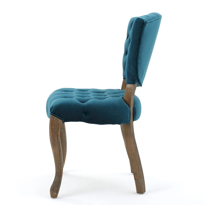 Chaises de salle à manger en tissu (Lot de 2)