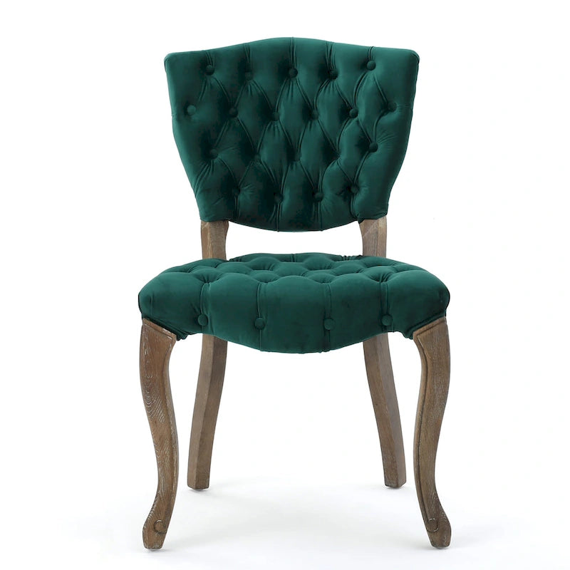 Chaises de salle à manger en tissu (Lot de 2)