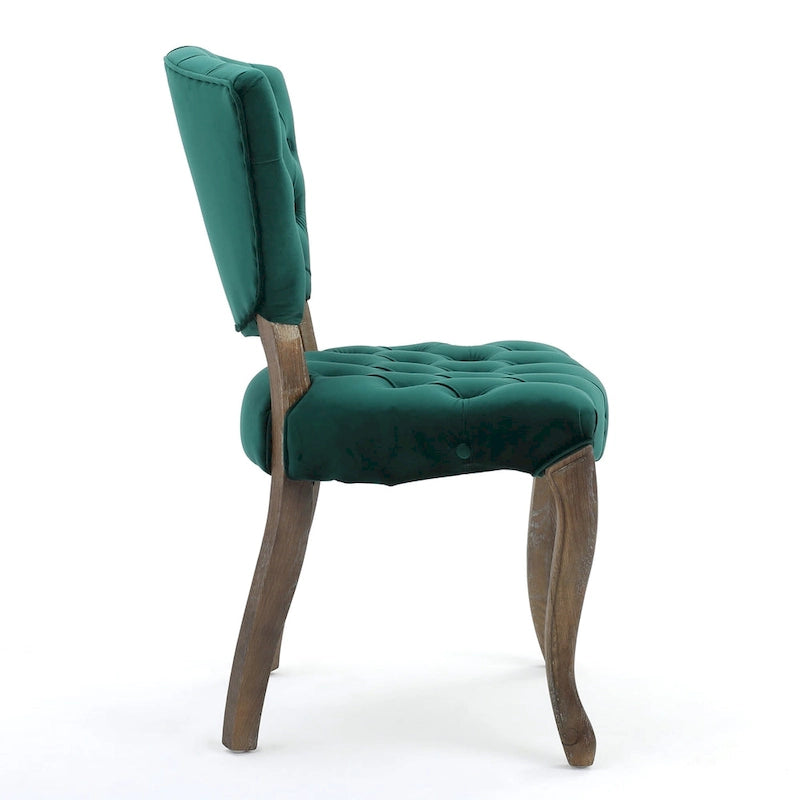 Chaises de salle à manger en tissu (Lot de 2)