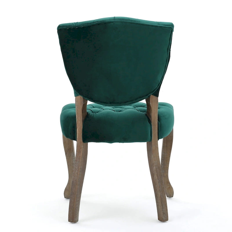 Chaises de salle à manger en tissu (Lot de 2)