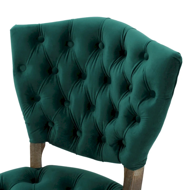 Chaises de salle à manger en tissu (Lot de 2)