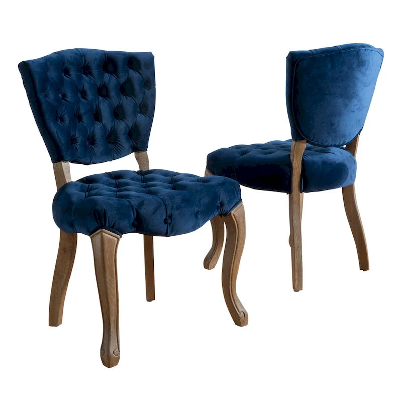 Chaises de salle à manger en tissu (Lot de 2)