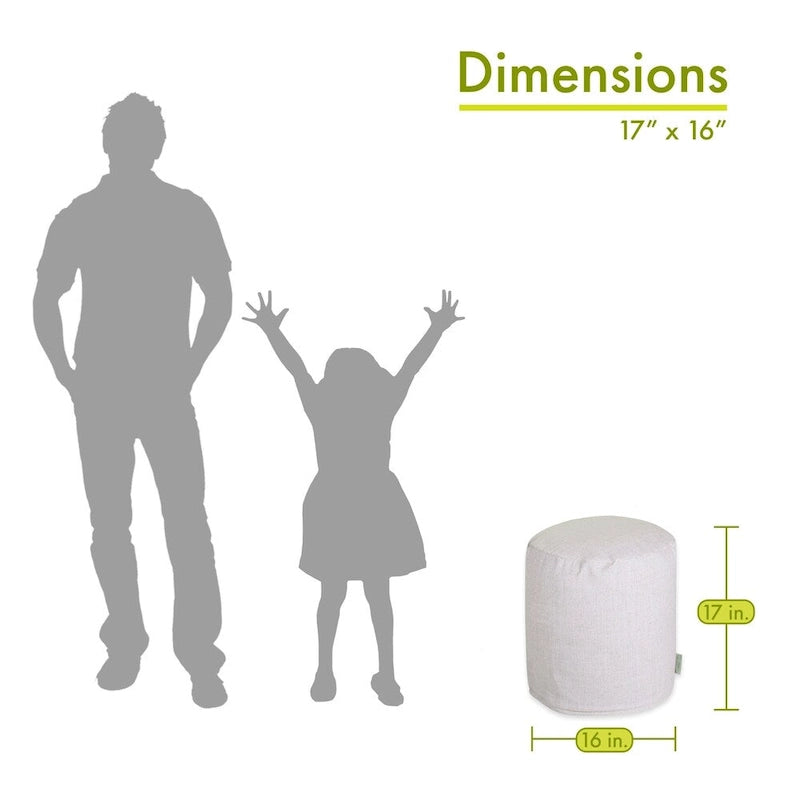 Repose-pieds d'intérieur, Dimensions : 16 pouces de long X 16 pouces de large X 17 pouces de haut