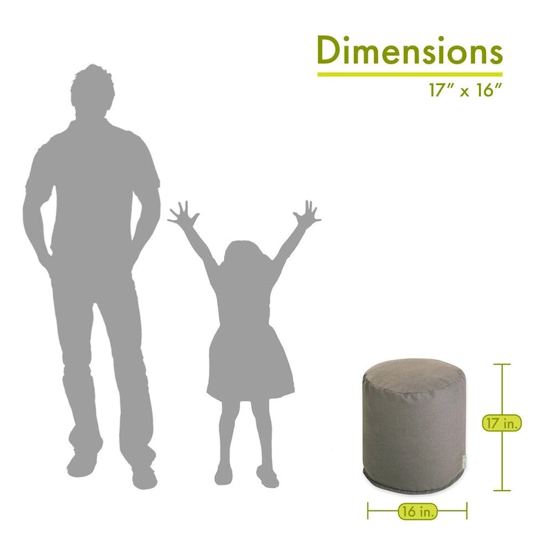 Repose-pieds d'intérieur, Dimensions : 16 pouces de long X 16 pouces de large X 17 pouces de haut