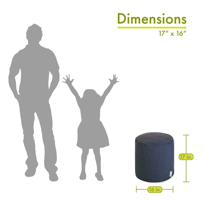 Repose-pieds d'intérieur, Dimensions : 16 pouces de long X 16 pouces de large X 17 pouces de haut