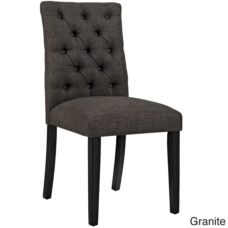 Chaise de salle à manger en lin