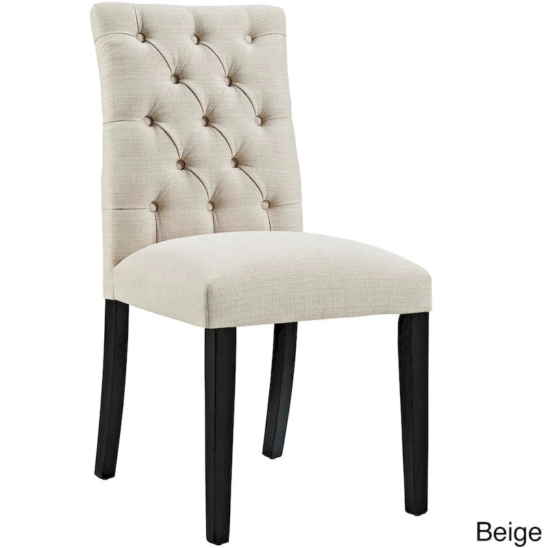 Chaise de salle à manger en lin