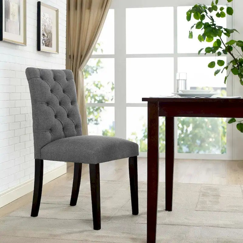 Chaise de salle à manger en lin