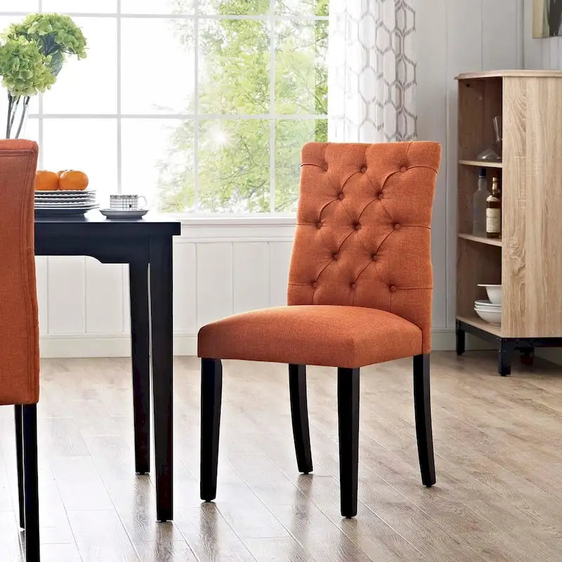 Chaise de salle à manger en lin