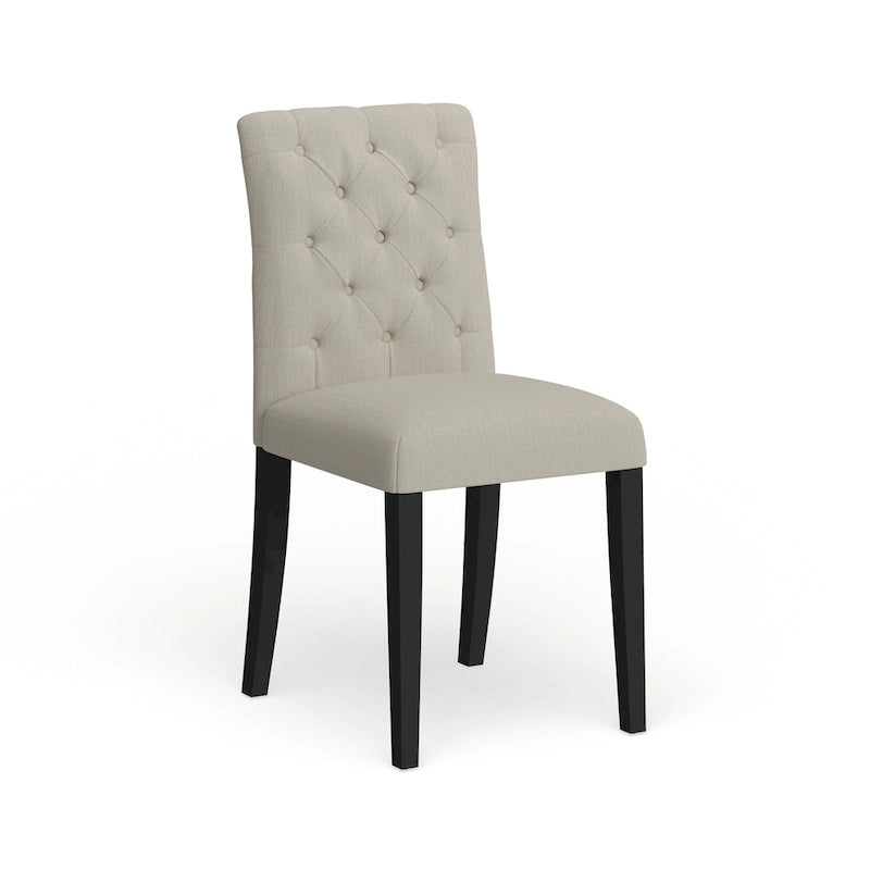 Chaise de salle à manger en lin