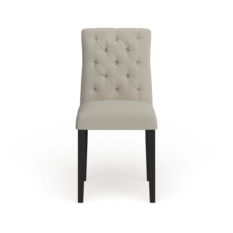 Chaise de salle à manger en lin