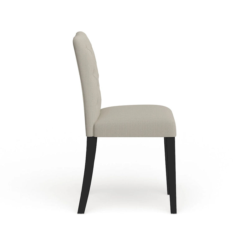 Chaise de salle à manger en lin
