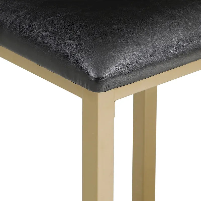 Comptoir de bar et chaises en faux marbre