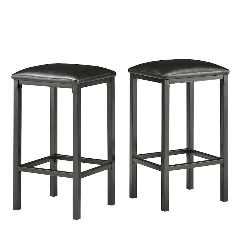 Comptoir de bar et chaises en faux marbre