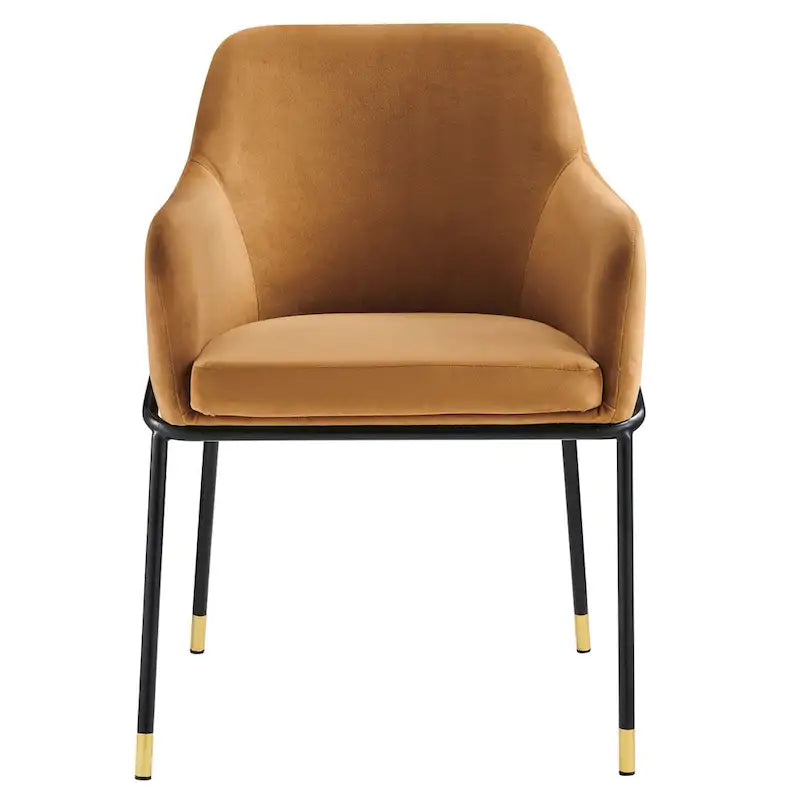Fauteuil de salle à manger en velours