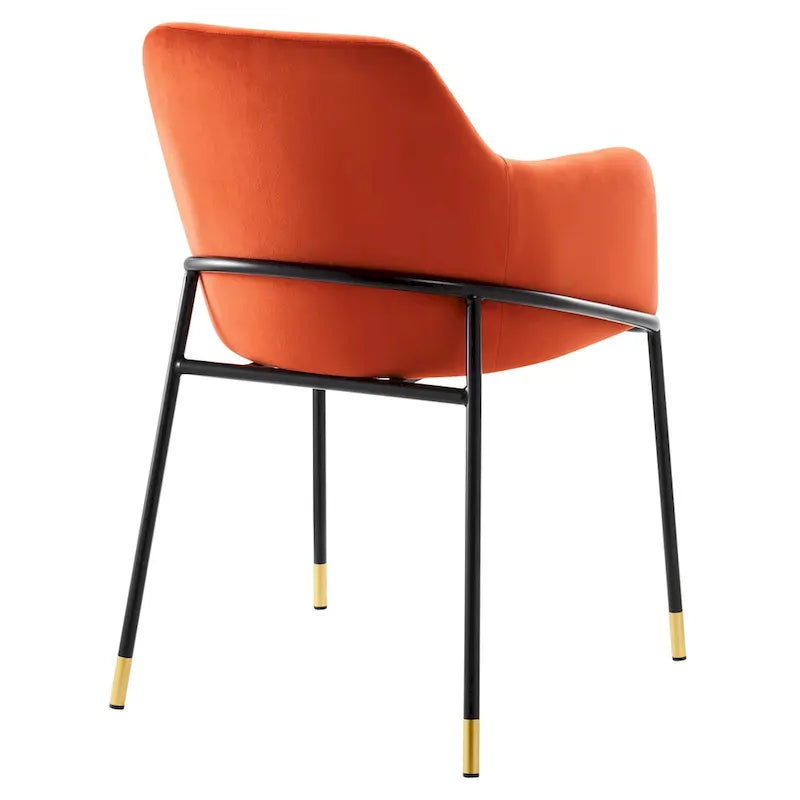Fauteuil de salle à manger en velours