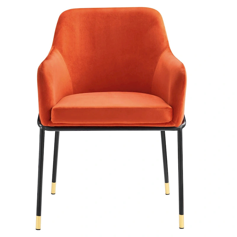 Fauteuil de salle à manger en velours
