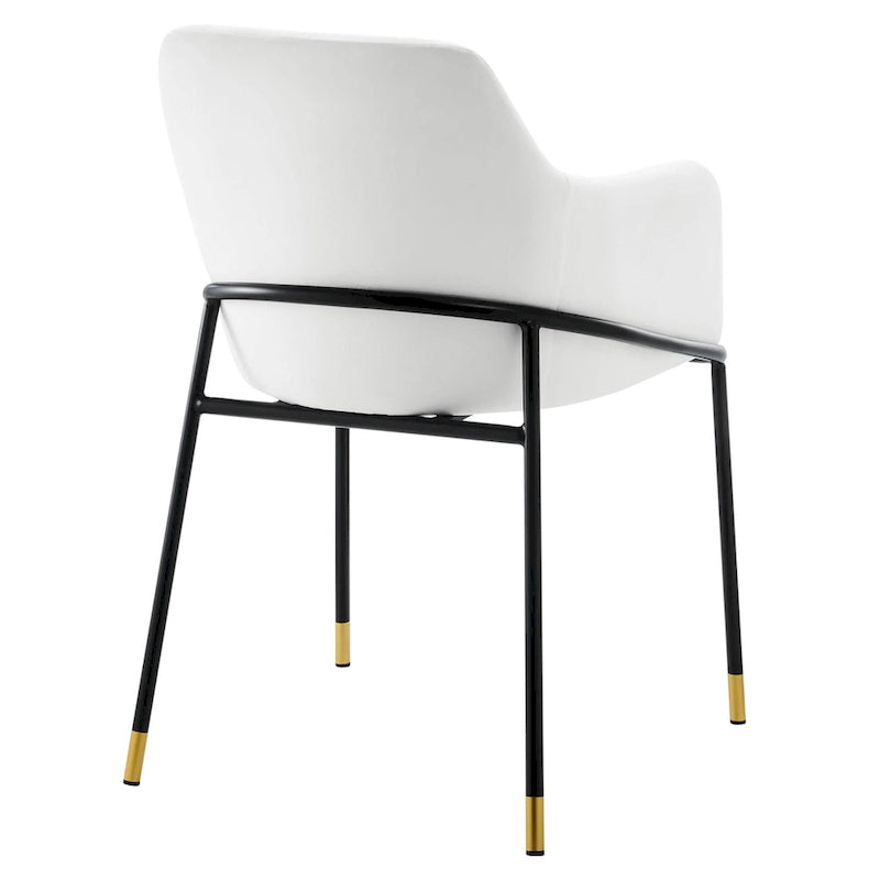 Fauteuil de salle à manger en velours