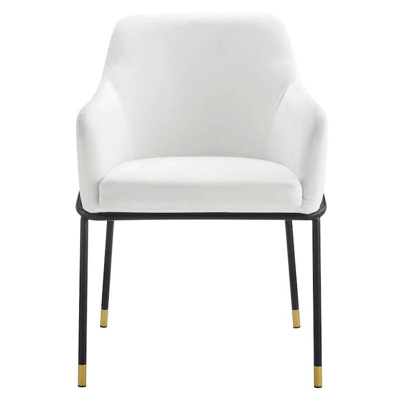 Fauteuil de salle à manger en velours