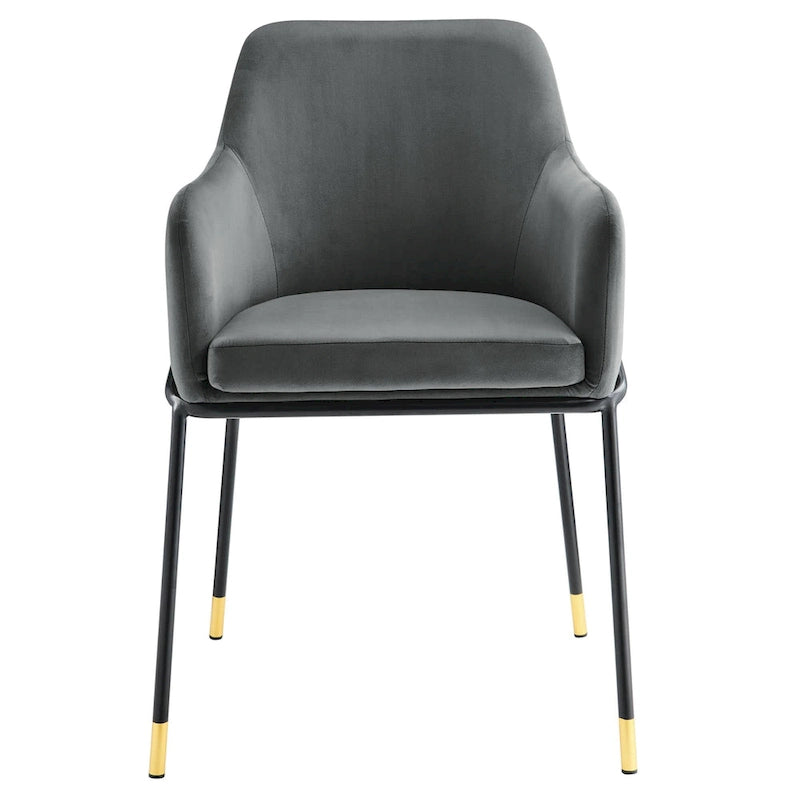 Fauteuil de salle à manger en velours