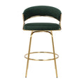 26 Tabourets de comptoir rembourrés avec pieds en métal (Lot de 2)