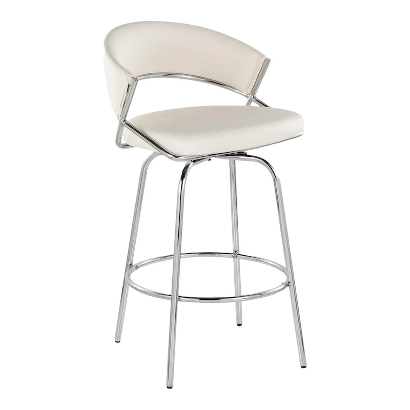 26 Tabourets de comptoir rembourrés avec pieds en métal (Lot de 2)