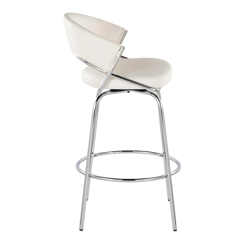 26 Tabourets de comptoir rembourrés avec pieds en métal (Lot de 2)