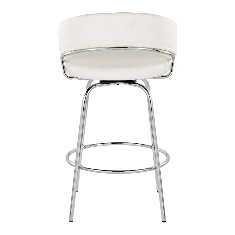 26 Tabourets de comptoir rembourrés avec pieds en métal (Lot de 2)