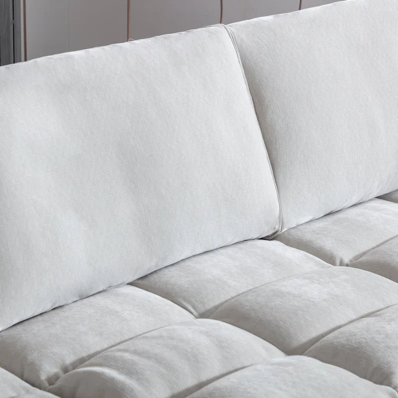 Canapé modulaire en tissu capitonné de style moderne