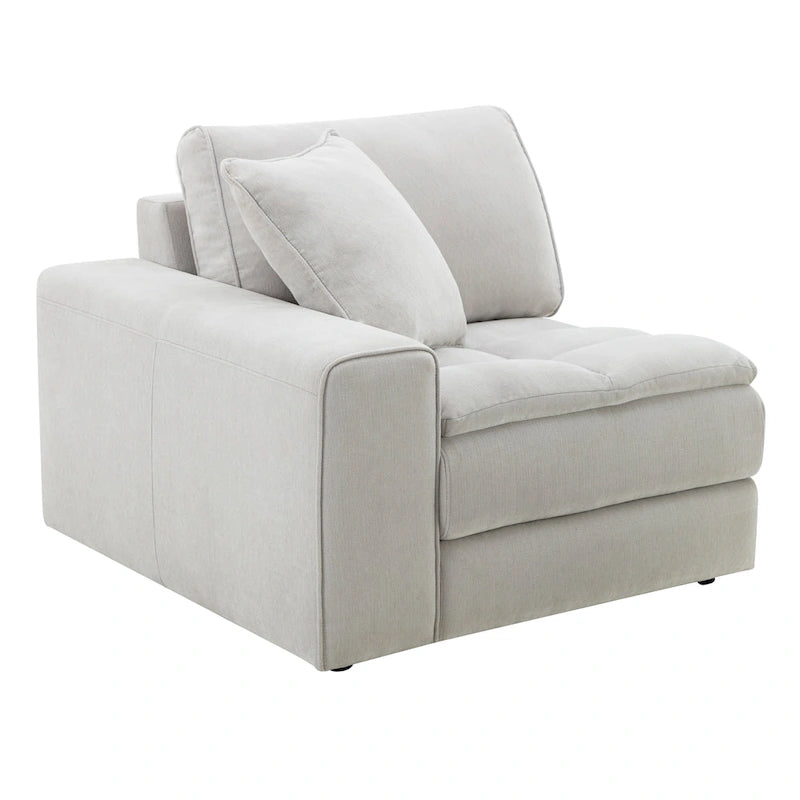 Canapé modulaire en tissu capitonné de style moderne