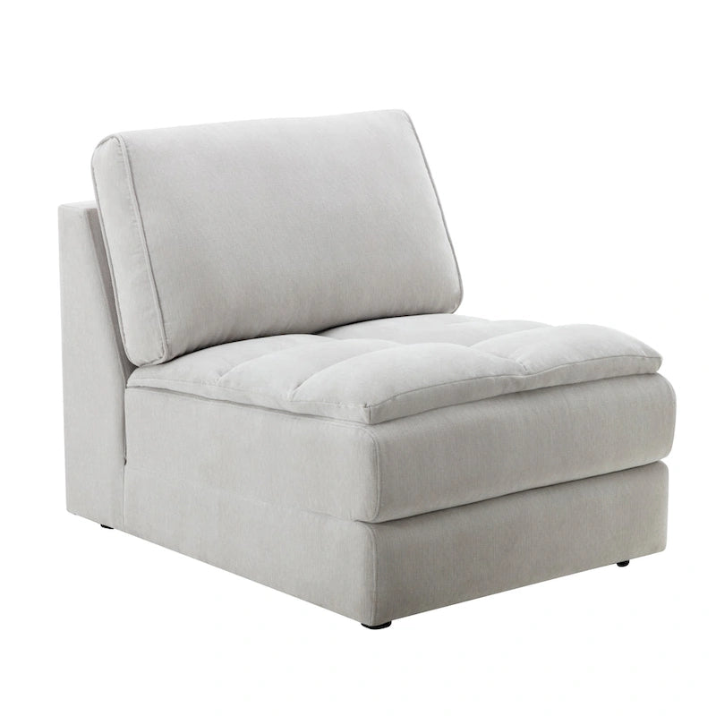 Canapé modulaire en tissu capitonné de style moderne