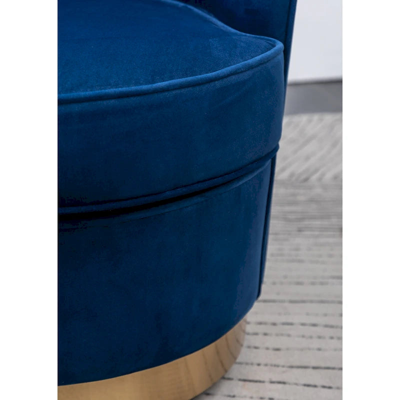 Fauteuil pivotant contemporain en velours