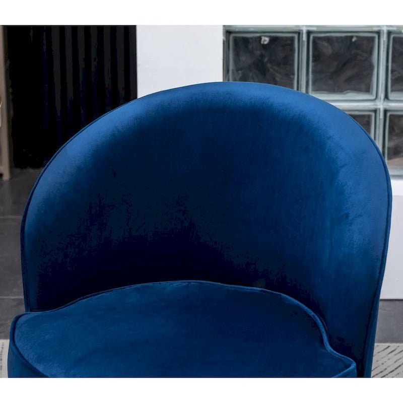 Fauteuil pivotant contemporain en velours