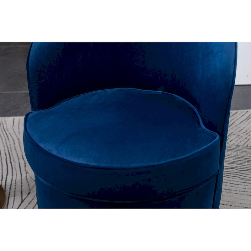 Fauteuil pivotant contemporain en velours