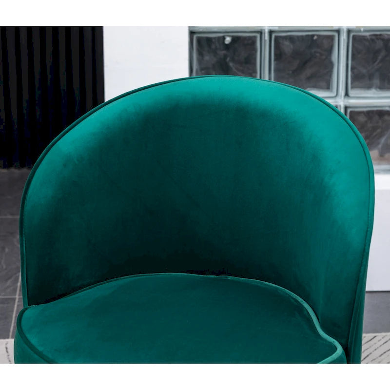 Fauteuil pivotant contemporain en velours