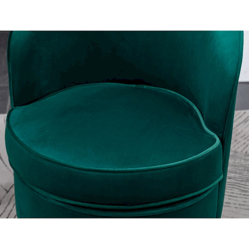 Fauteuil pivotant contemporain en velours