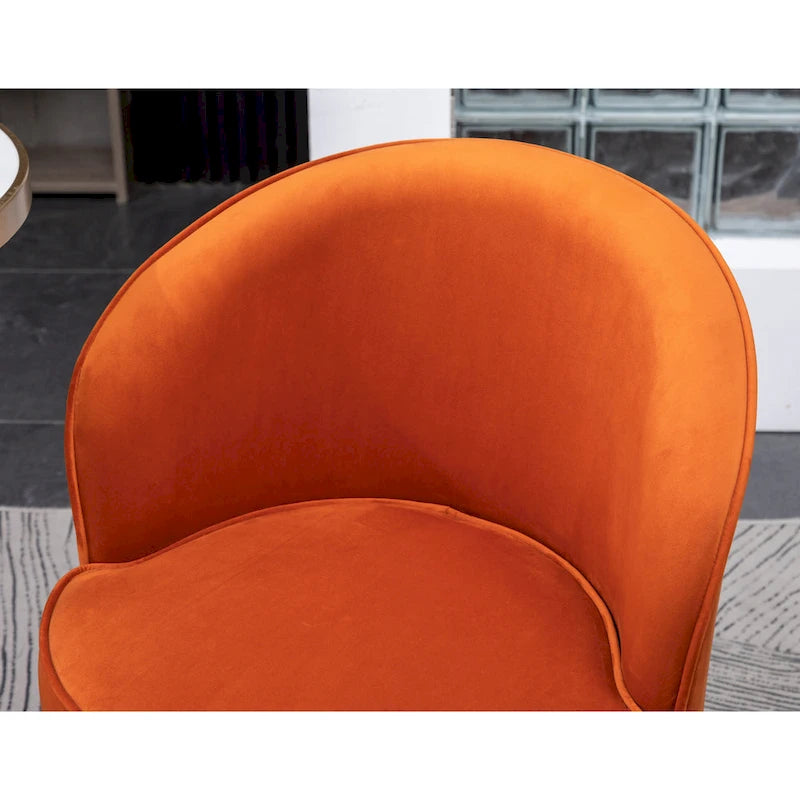Fauteuil pivotant contemporain en velours