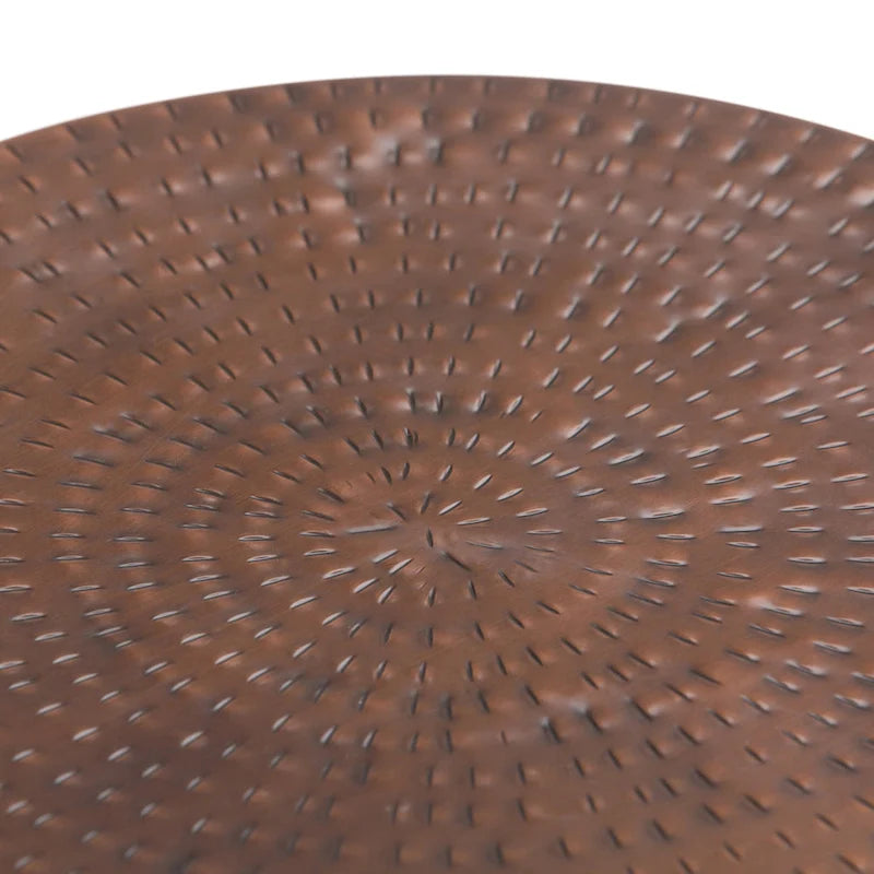 Table d'appoint de rangement industrielle en métal de 48 cm de large, déjà assemblée