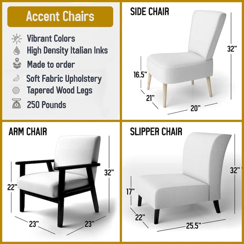 Designart Fauteuil d'appoint moderne et contemporain rembourré Cubic Expression VII noir et or et fauteuil moderne