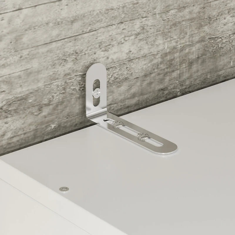 Armoire modulable avec miroir, blanche, pour chambre à coucher, meuble de rangement