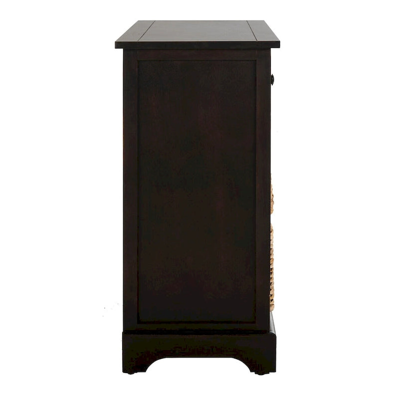 Meuble de rangement rouge à six tiroirs (assemblé)