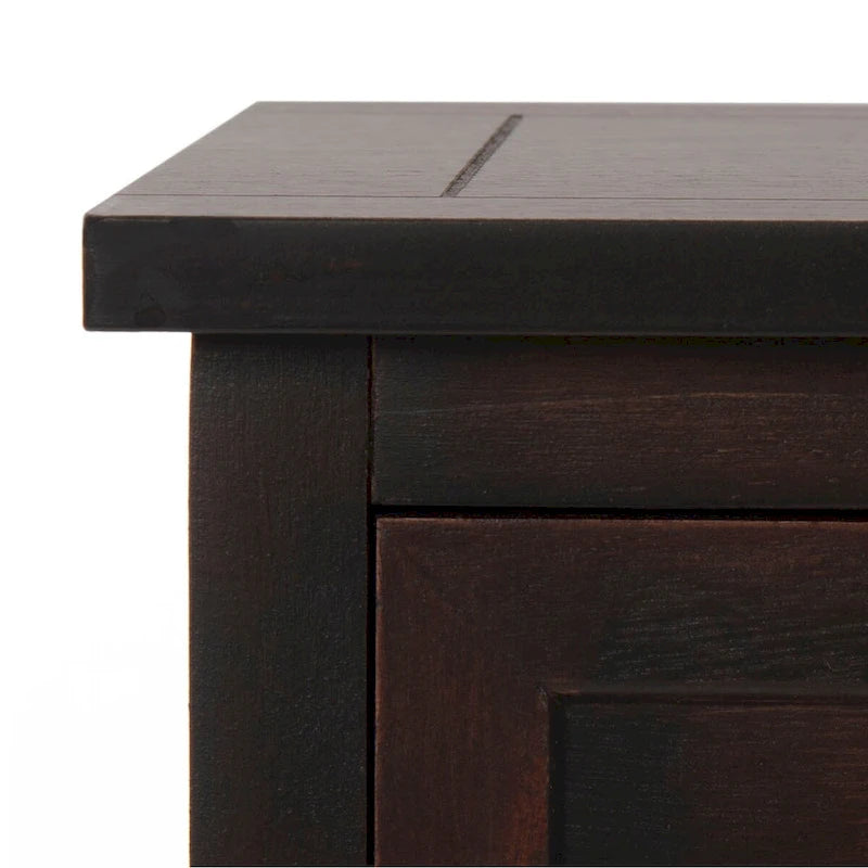 Meuble de rangement rouge à six tiroirs (assemblé)