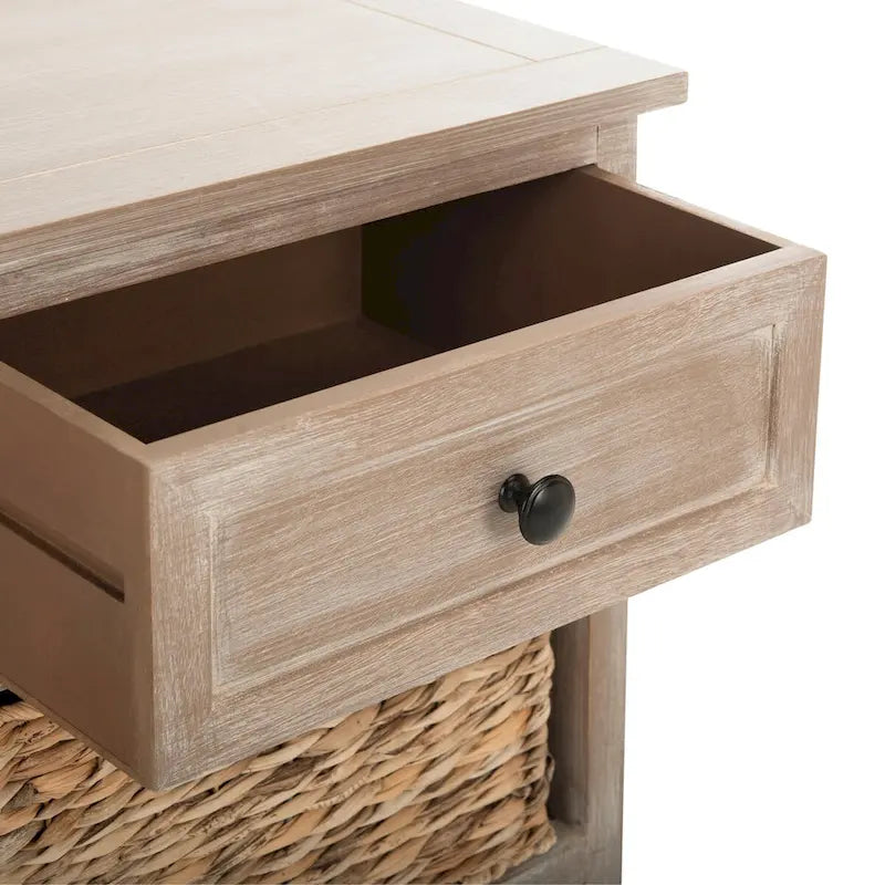 Meuble de rangement rouge à six tiroirs (assemblé)