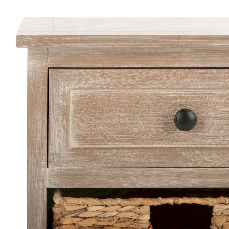 Meuble de rangement rouge à six tiroirs (assemblé)