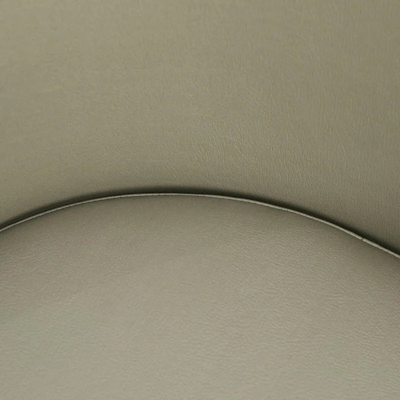 Chaises de salle à manger en similicuir rembourrées avec pieds en acier thermolaqué